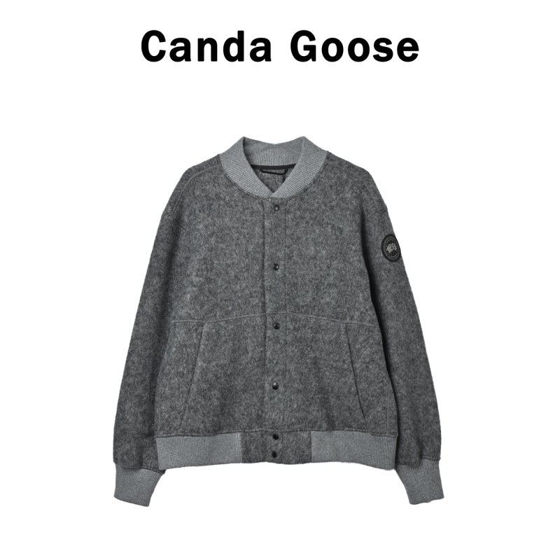 Grey Wool Blend Button-Up Shirt Jacket view