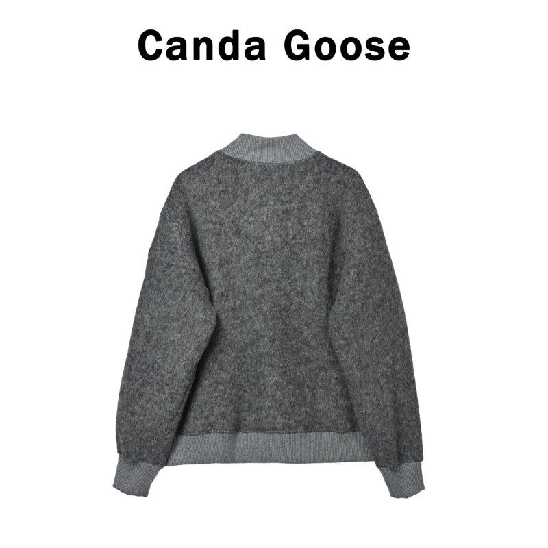 Grey Wool Blend Button-Up Shirt Jacket view