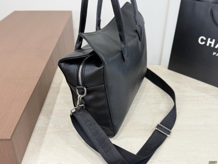 Chanel Black Litchi Grain Tote Bag 42x25cm view 2