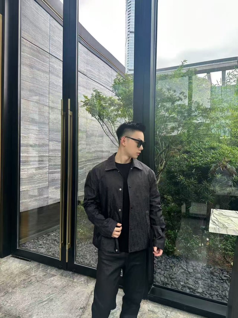 Black Denim Button-Up Jacket view