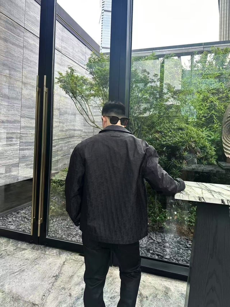 Black Denim Button-Up Jacket view