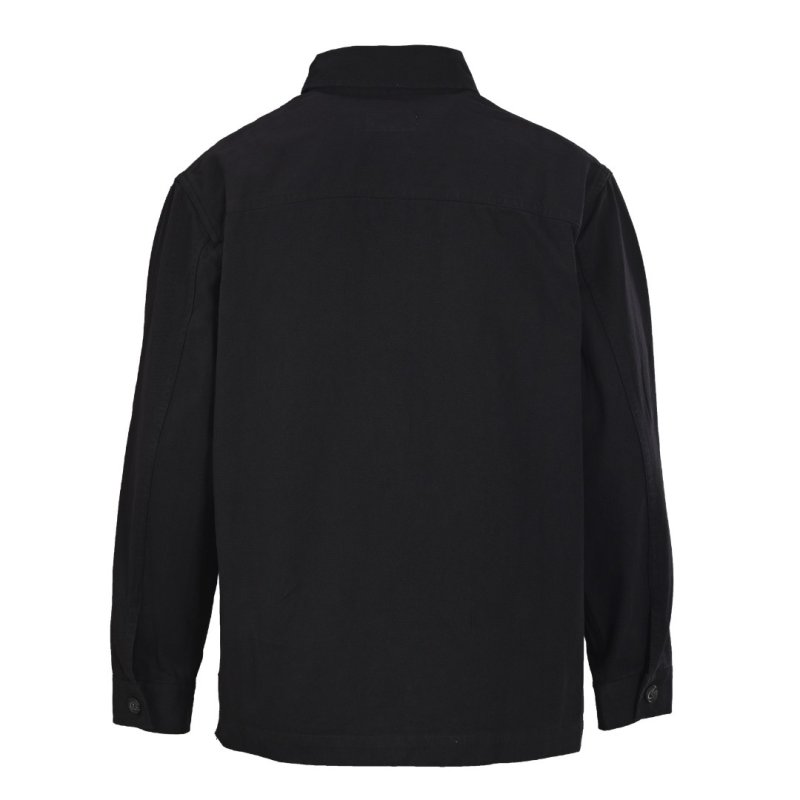 YSL Black Button-Up Overshirt Jacket view