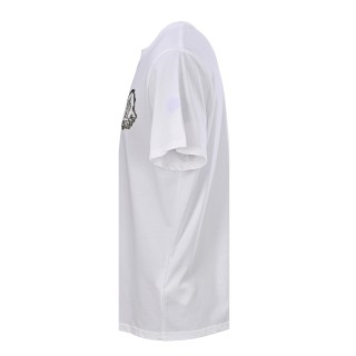 Moncler Logo Embroidered Short Sleeve T-Shirt White view 2
