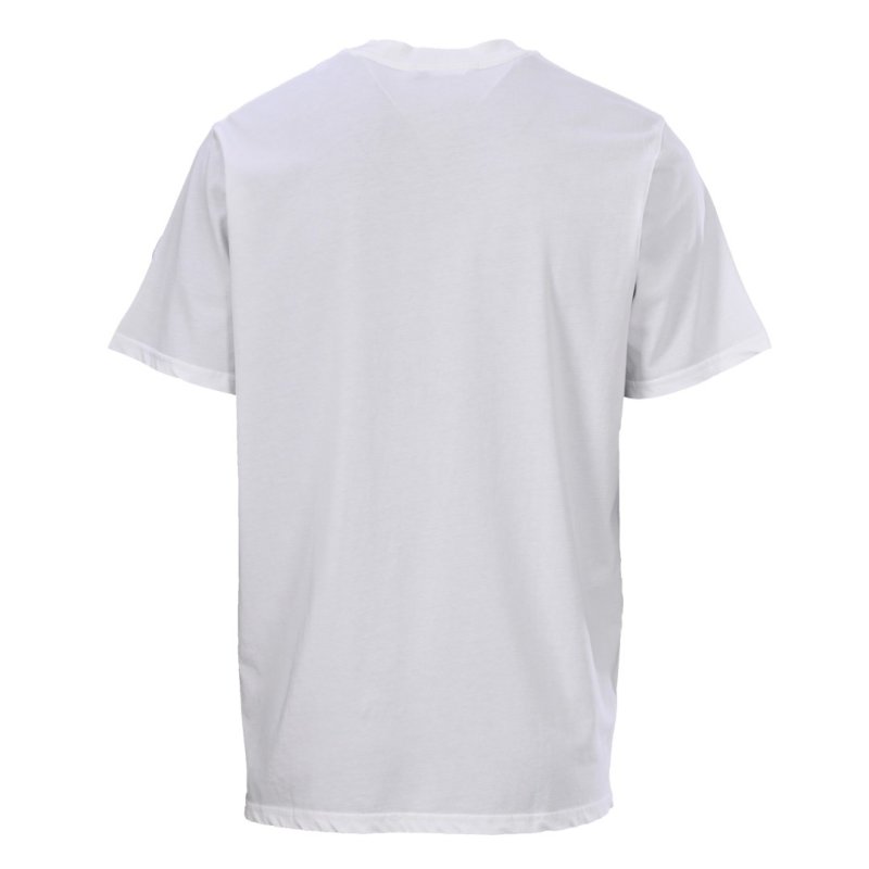Moncler Logo Embroidered Short Sleeve T-Shirt White view