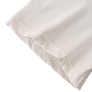 Moncler Logo Embroidered Short Sleeve T-Shirt White view 5