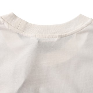 Moncler Logo Embroidered Short Sleeve T-Shirt White view 6