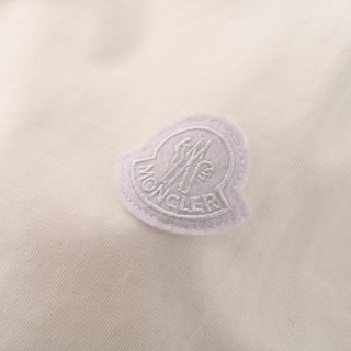 Moncler Logo Embroidered Short Sleeve T-Shirt White view 9