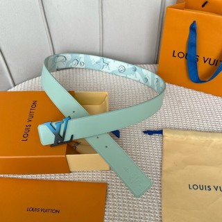 Louis Vuitton Monogram Pyramid Blue Belt 40mm view 4