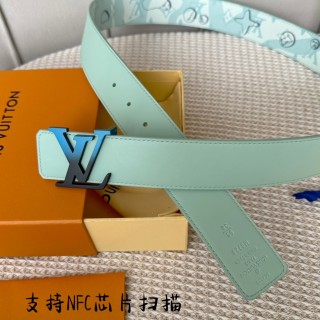 Louis Vuitton Monogram Pyramid Blue Belt 40mm view 5