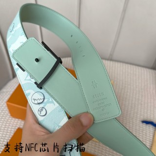 Louis Vuitton Monogram Pyramid Blue Belt 40mm view 6
