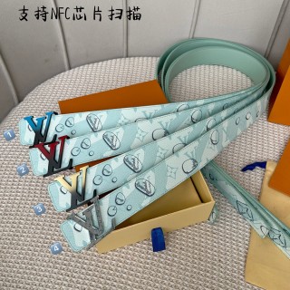 Louis Vuitton Monogram Pyramid Blue Belt 40mm view 7