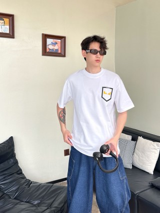White Pocket Graphic T-Shirt view 7