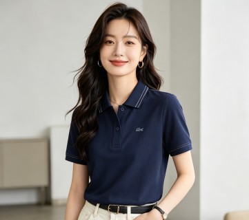 Lacoste Women's Navy Classic Polo Shirt