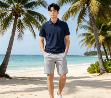 Lacoste Women's Navy Classic Polo Shirt view 7