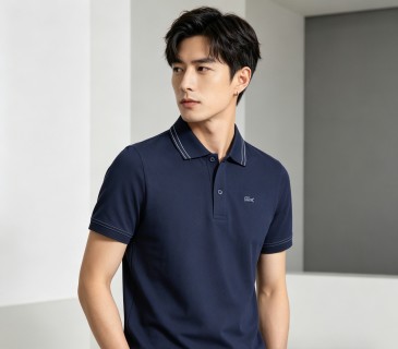 Lacoste Women's Navy Classic Polo Shirt view 8