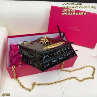 Schiaparelli The Face Bag Black Crocodile Gold Accents view 7