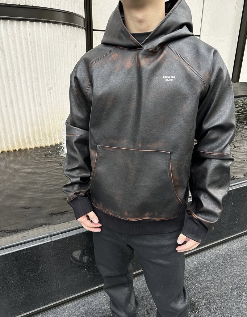 Black Oversized Hoodie with Embroidered Logo view