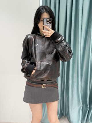 Black Oversized Hoodie with Embroidered Logo view 7