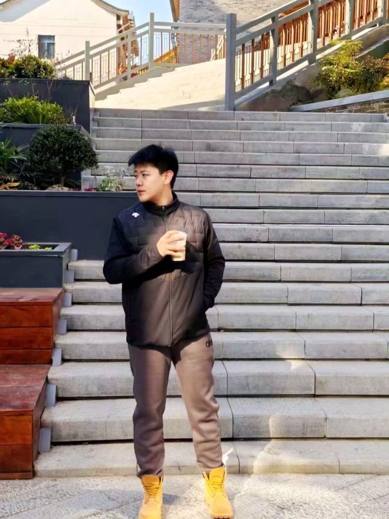 Premium Gradient Tapered Joggers Beige/Black