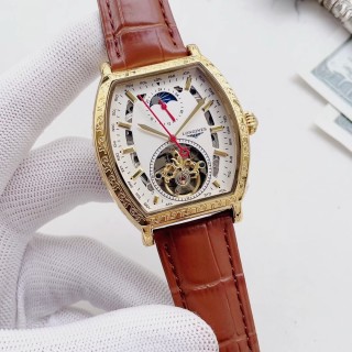 Longines Gold Tourbillon Moon Phase Red Leather Watch video