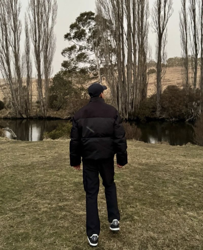 Prada Black Nylon Down Jacket with Chest Pocket view