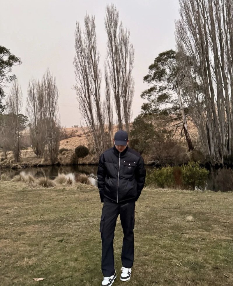 Prada Black Nylon Down Jacket with Chest Pocket view