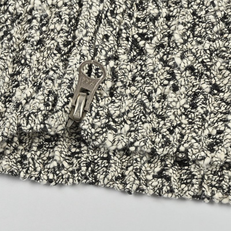 Stone Island Grey Ribbed Knit Zip Cardigan view