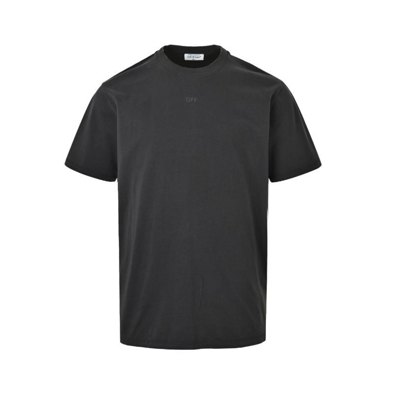 Black Short Sleeve T-Shirt with Gold Graphic Print