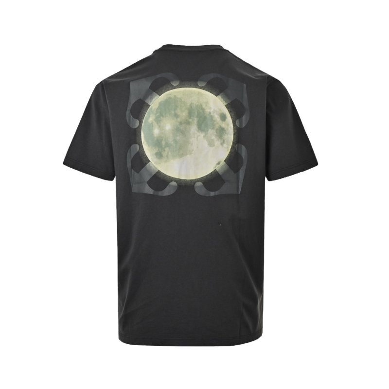 Black Short Sleeve T-Shirt with Gold Graphic Print view