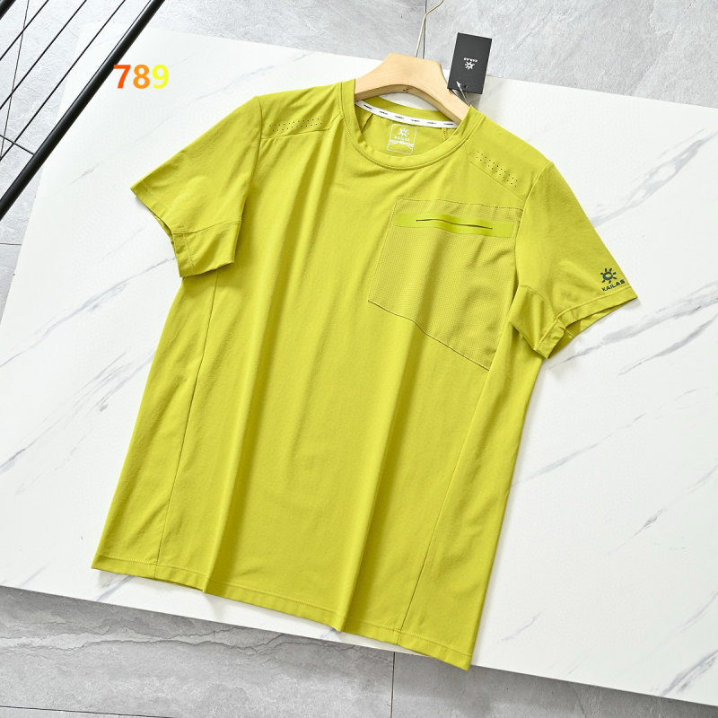 Yellow Quick-Dry Sport T-Shirt with Chest Pocket