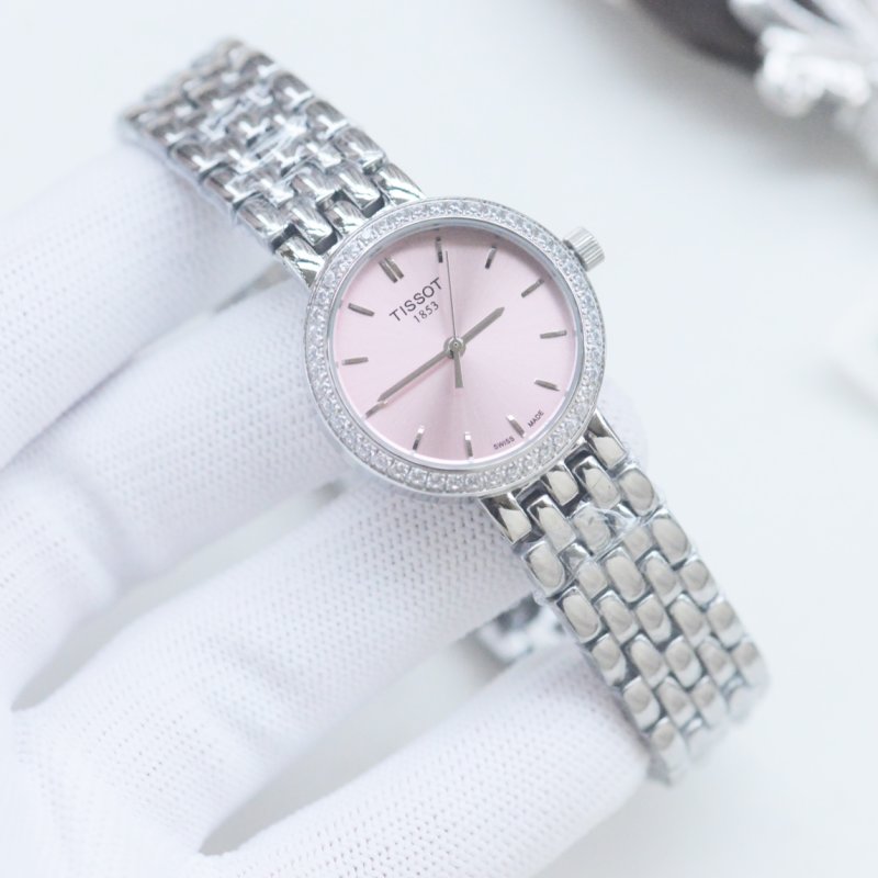 Tissot Charming Collection Pink Dial 26mm Steel Watch