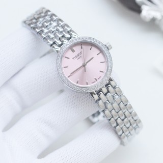 Tissot Charming Collection Pink Dial 26mm Steel Watch