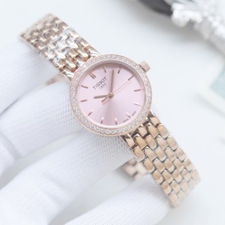 Tissot Charming Collection Pink Dial 26mm Steel Watch view 8