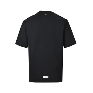 Black Gem-Encrusted Chain Logo Short Sleeve T-Shirt view 3
