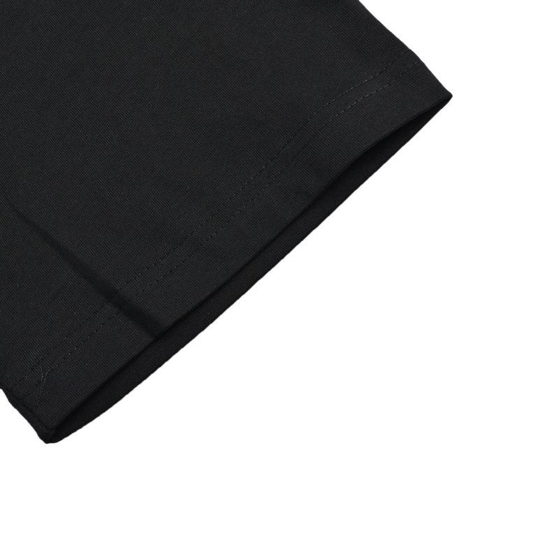 Black Gem-Encrusted Chain Logo Short Sleeve T-Shirt view