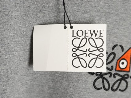 Loewe x Louis Wain Geometric Eye Embroidered T-Shirt Grey view 7