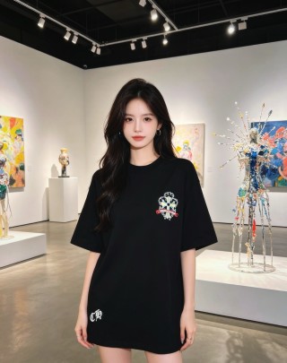 Chrome Hearts Black Graphic Logo T-Shirt view 2