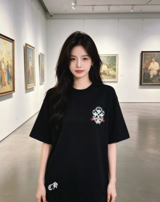 Chrome Hearts Black Graphic Logo T-Shirt view 3