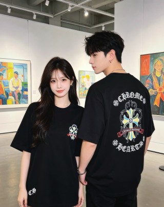 Chrome Hearts Black Graphic Logo T-Shirt view 8