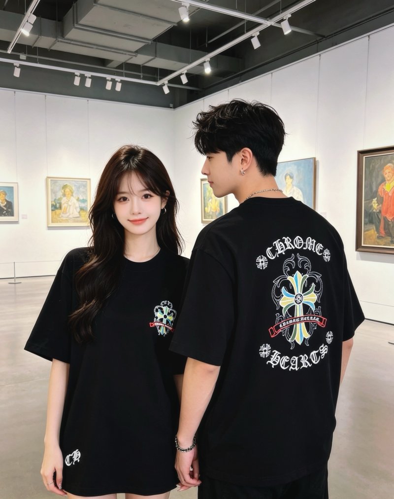 Chrome Hearts Black Graphic Logo T-Shirt view