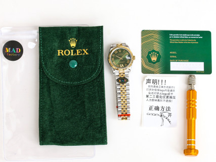Rolex Datejust 31mm Two-Tone Diamond Bezel Watch view 9