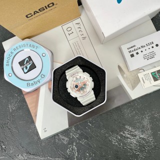 Casio Baby-G BA-110 White Rose Gold Digital Watch 42mm view 2