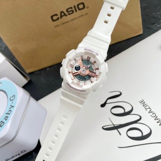 Casio Baby-G BA-110 White Rose Gold Digital Watch 42mm view 3