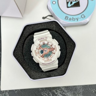 Casio Baby-G BA-110 White Rose Gold Digital Watch 42mm view 5