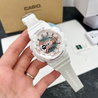 Casio Baby-G BA-110 White Rose Gold Digital Watch 42mm view 6
