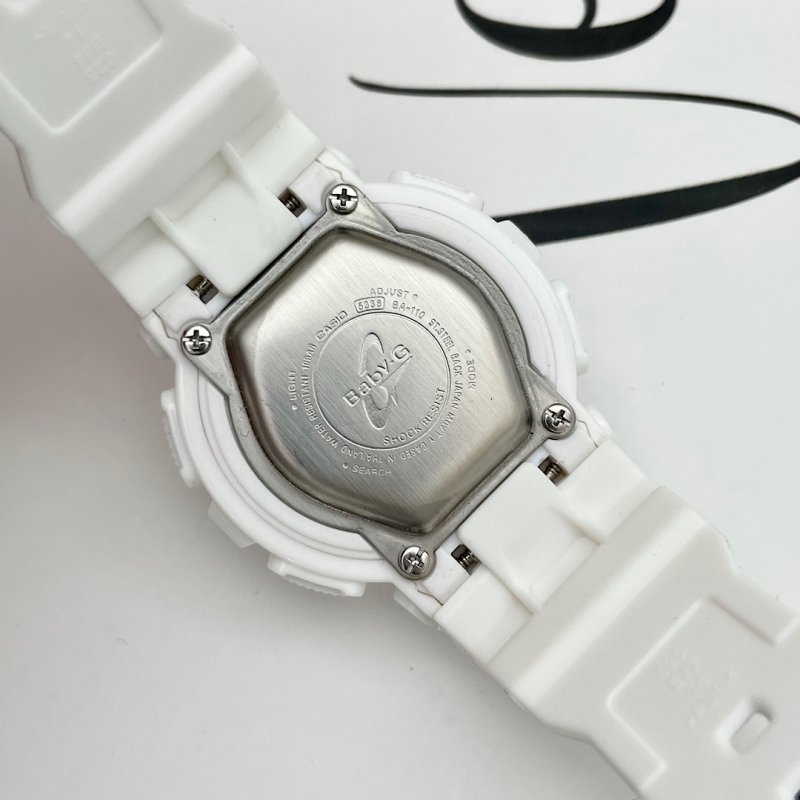 Casio Baby-G BA-110 White Rose Gold Digital Watch 42mm view