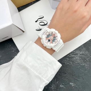 Casio Baby-G BA-110 White Rose Gold Digital Watch 42mm view 9