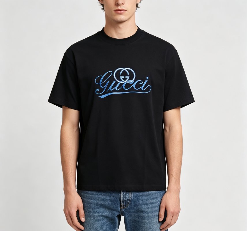 Gucci Scripted Logo T-Shirt Black view