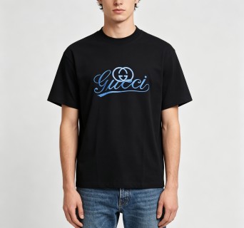 Gucci Scripted Logo T-Shirt Black view 2