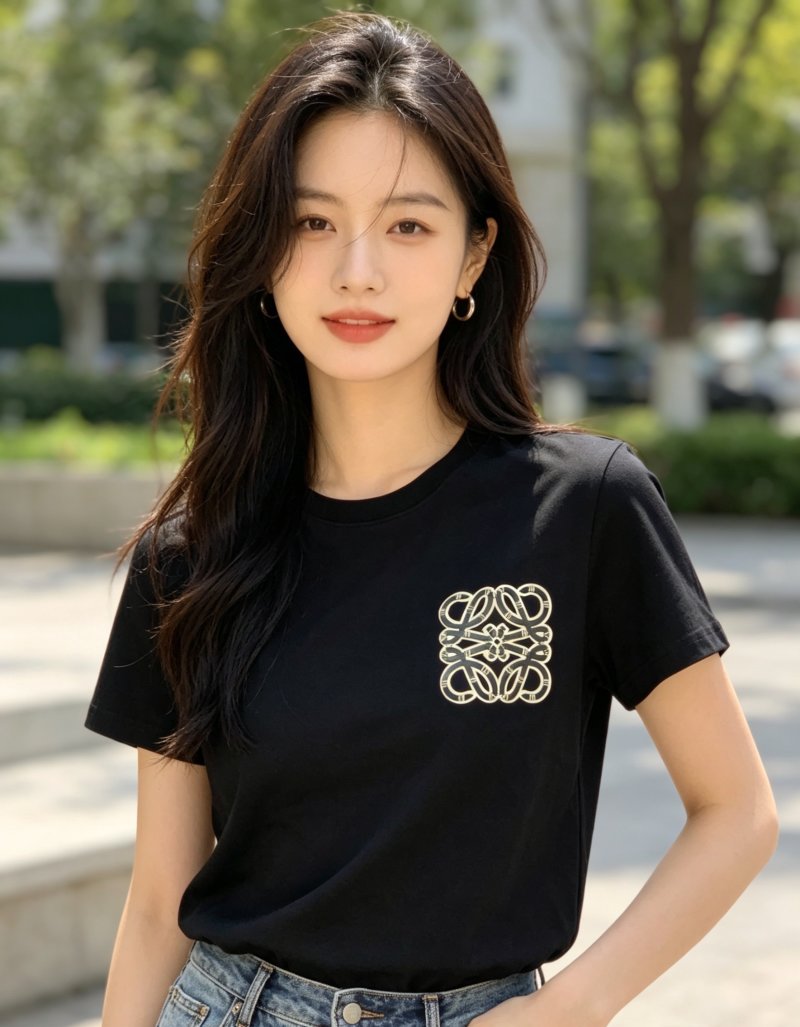 Loewe Anagram Logo Black T-Shirt